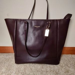 Leather Coach Tote